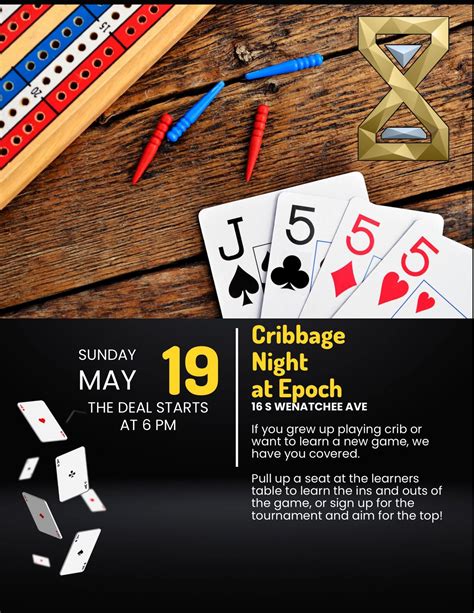 Cribbage Night at Epoch, 16 S Wenatchee Ave, Wenatchee, WA, 19 May 2024 ...
