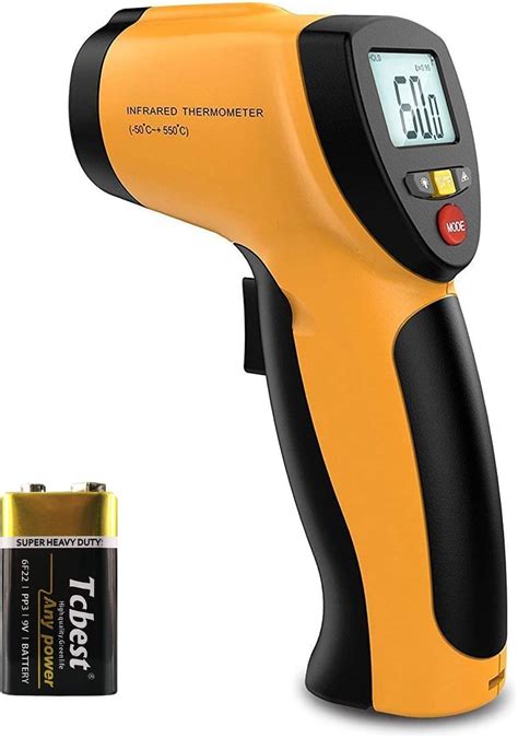 MCP Non-contact Digital Laser Infrared Thermometer with Back Light LCD ...