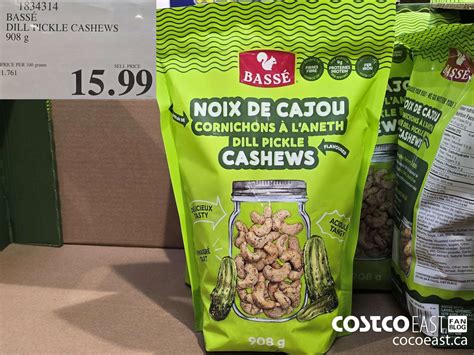 1834314 BASSE DILL PICKLE CASHEWS 908 G 15 99 - Costco East Fan Blog