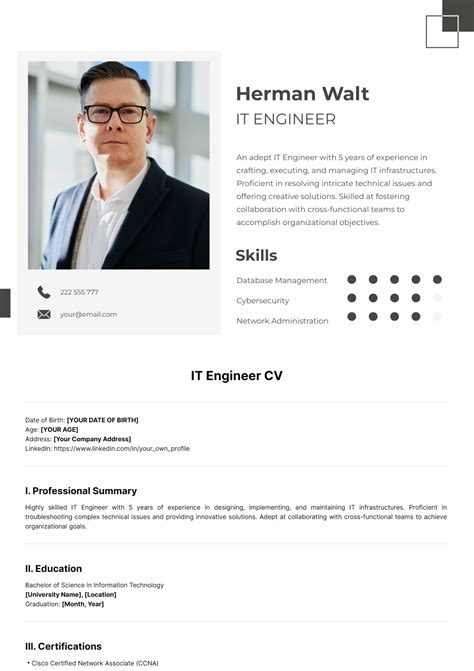 Computer Engineer CV Example 的图像结果