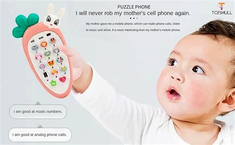 Buy TOYSHULL Pretend Play Cell Phone Toy for Kids and Toddlers - Radish ...