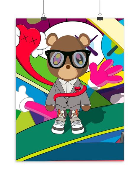 Kanye West Graduation Bear Poster