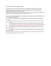 Image result for Content Message vs Relational Message Example