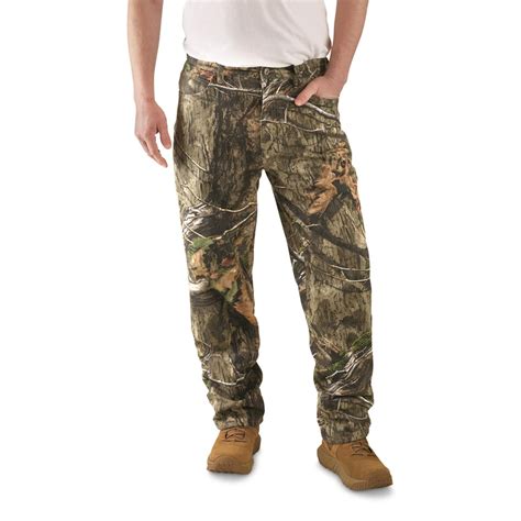 Guide Gear Men's Camo Hunting Pants Insulated, Camouflage Lined Jeans ...
