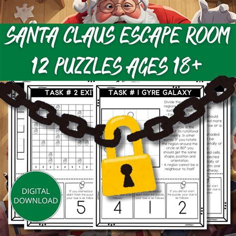 Christmas Escape Room Game, Christmas Escape Room With Puzzle ...