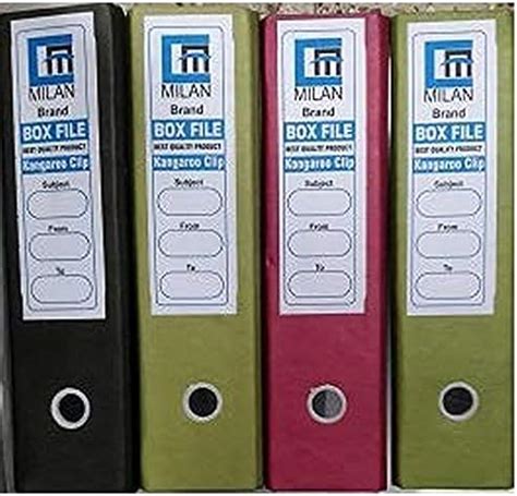 MILAN Box File Kangaroo Clip [Pack of 4 pc] : Amazon.in: Office Products