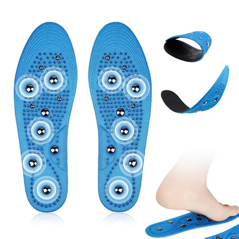 HANNEA® 1 Pair Acupressure shoe sole,Breathable Magnet Nubs Massager ...