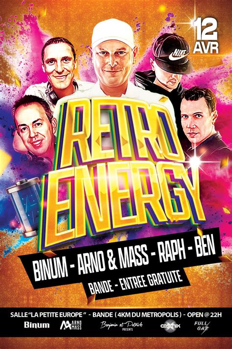 RETRO ENERGY ★BINUM★ARNO&MASS★BEN★RAPH, Bande (Belgique), Marche-en ...