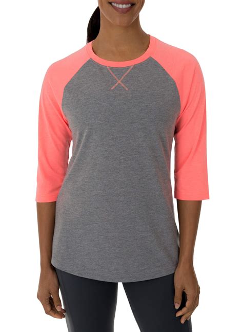 Athletic Works Women's Core Active Baseball T-Shirt - Walmart.com