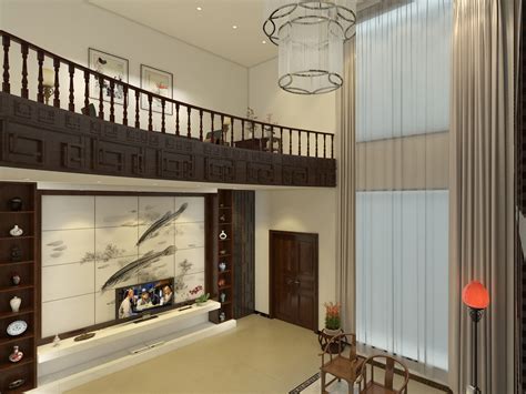 楚雄州建华房地产开发有限公司-290平米别墅中式风格-谷居家居装修设计效果图