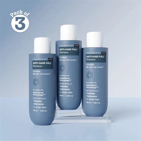 Anti Hair fall Shampoo for Thin Hair - Pack of 3 | Bare Anatomy – Innovist