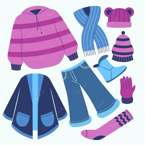 Cold Weather Clothing Clipart