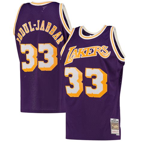 Mens Los Angeles Lakers Kareem Abdul-Jabbar Alternate Swingman Jersey ...