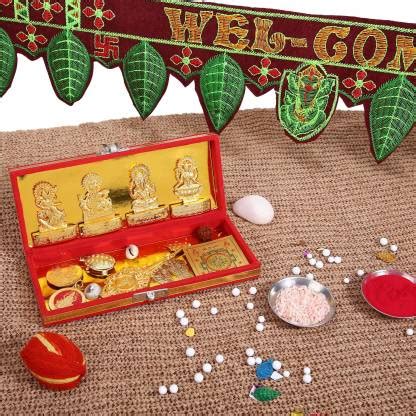 TIED RIBBONS Shri Dhan Laxmi Kuber Bhandari Yantra with Hanging Toran ...