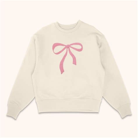 Bow Embroidered Sweatshirt | Sweatshirts, Embroidered sweatshirts ...