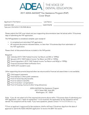 Aadsas Fee Assistance Program - Fill Online, Printable, Fillable, Blank ...