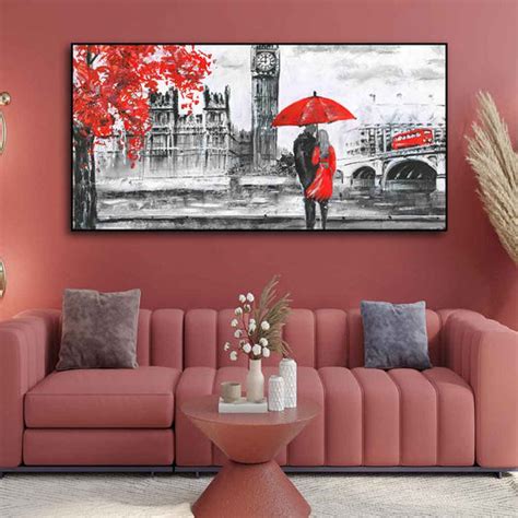 Beautiful Scenery of Couple Dating Canvas Wall Painting – Vibecrafts