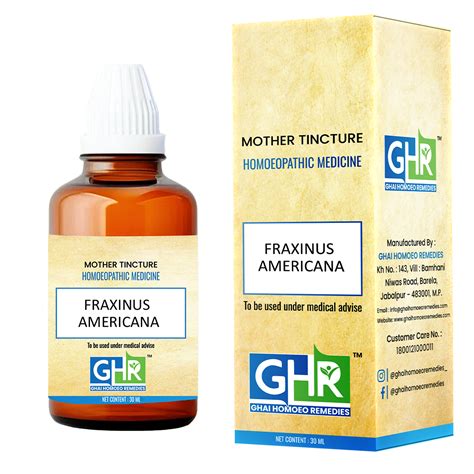 Fraxinus Americana – Ghai Homoeo Remedies