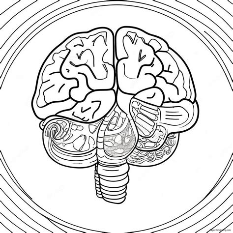 Anatomy Of Brain Coloring Page (73242-58817)