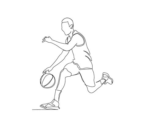 Basketball Simple Line Drawing 的图像结果