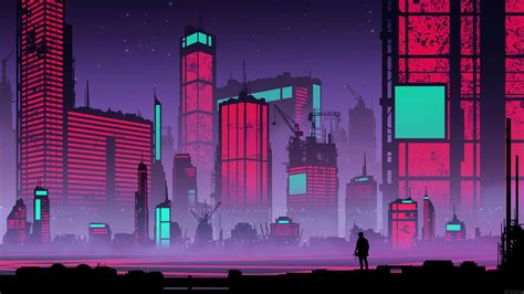 Download wallpaper Night, The city, People, Silhouette, Skyscrapers ...