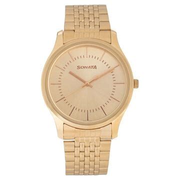 Buy Golden Watches for Men Online at Best Price | Sonata