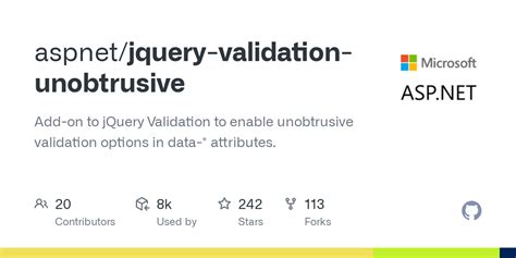 Image result for Show jQuery Validation Unobtrusive