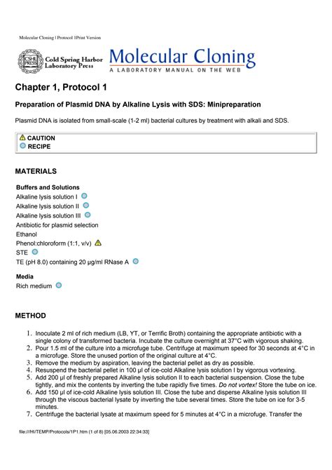 Plasmid Isolation 的图像结果