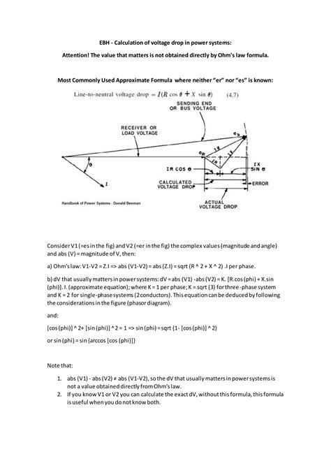 Image result for Voltage Drop Calculation Sample for Three Phase System