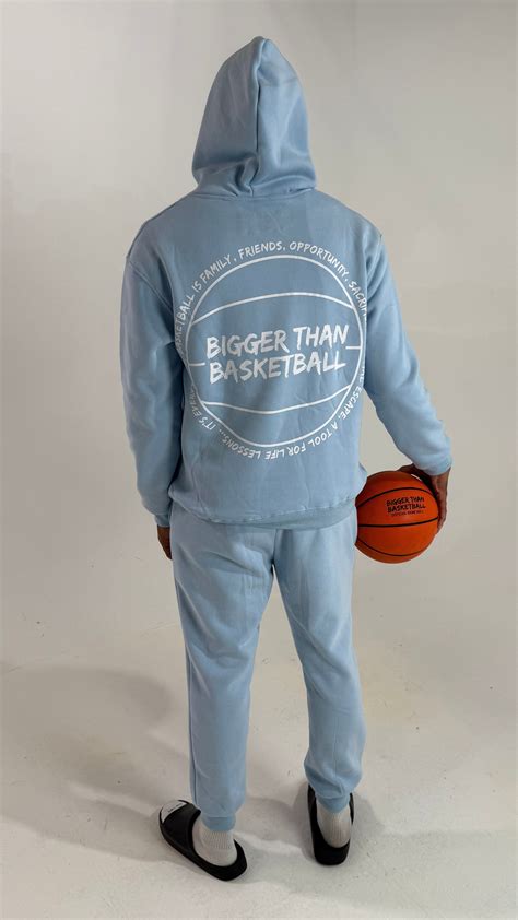 Beyond Basketball - Hoodie - Light Blue – Bigger Than Basketball