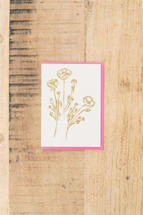 People Ive Loved Gold Flowers Card – Cedar & Hyde Mercantile