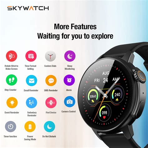 JUST CORSECA Skywatch Smartwatch | 1.6" 400x400 HD TFT Display | Zinc