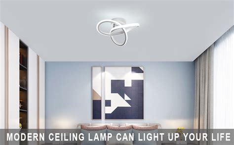 Buy RJ aluminium White Modern Ceiling Light for Bedroom Kitchen Loft ...