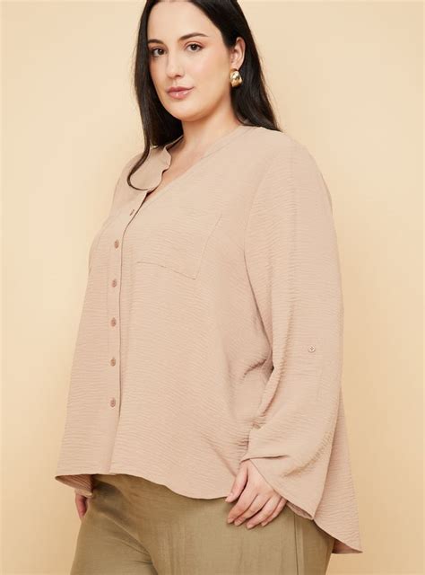 Buy Women Textured Shirt-style Top Online at just Rs. 899.0 ...