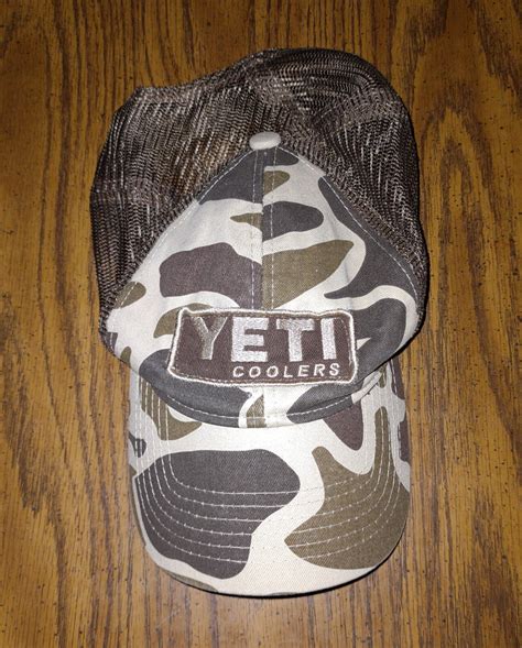 YETI Coolers Patch Trucker Hat Camo Camouflage Snap B… - Gem