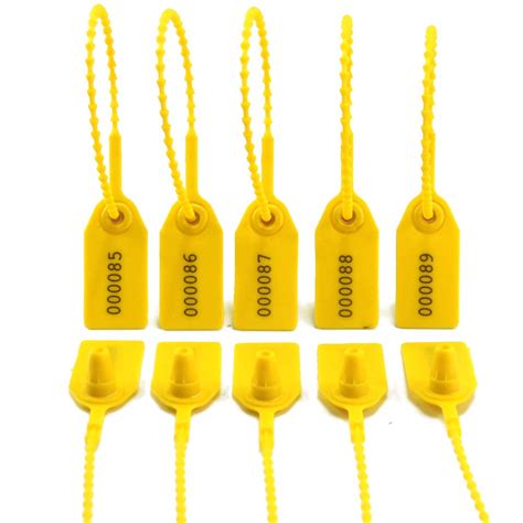 100 Tamper Proof Plastic Security Seals for Fire Extinguisher Numbered ...