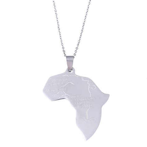African Map Congo Nigeria Map Pendant For Women African Maps | Desertcart INDIA