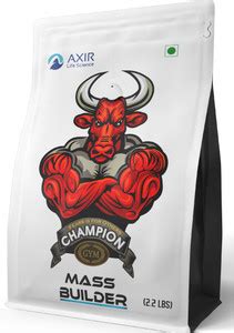 AXIR LIFE SCIENCE CHAMPION MASS BUILDER 30GM PROTEIN MASS GAINER Weight ...