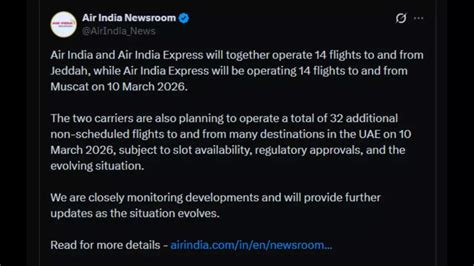 Air India announces extra UAE flights, keeps Jeddah and Muscat routes ...