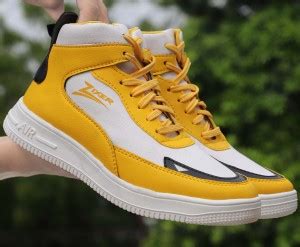 Zixer Men's Mid Top Ankle Retro Air Sneakers Hip Hop Long Casual Dance ...