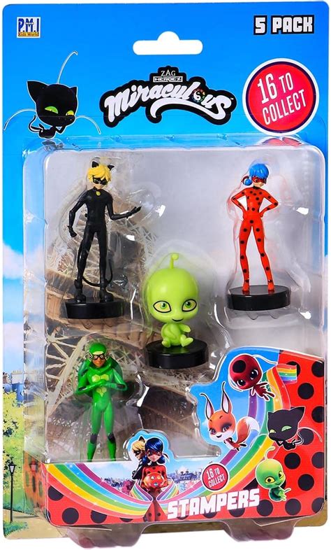 Buy P.M.I. Miraculous Ladybug Stamps for Kids | 5 Miraculous Ladybug ...