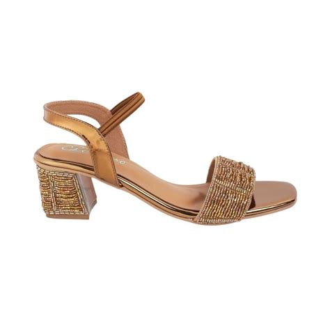 Buy Cheemo Women Antique-Gold Casual Sandals Online | SKU: 92-66-28-37 ...