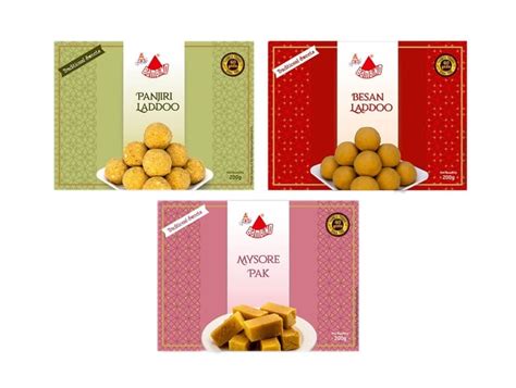 Bambino Assorted Combo Pack Besan Ladoo I Panjiri Ladoo I Mysorepak ...