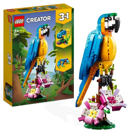 Lego Creator Exotic Parrot 31136 Building Toy Set Parrot Fish ...