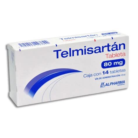 Telmisartan 80 mg Caja con 14 Tabletas Alpharma Laboratorios – Farmacia Sanorim