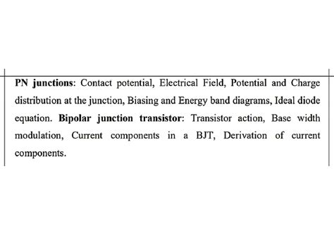 PCECT 302 - Module 2: PN Junctions & BJT Fundamentals - Studocu