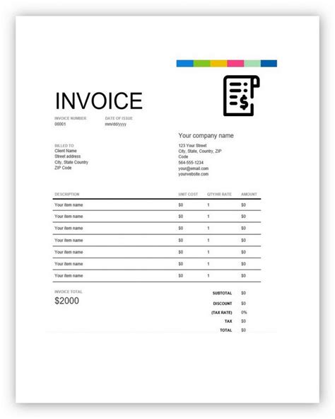 Image result for QuickBooks Invoice Template