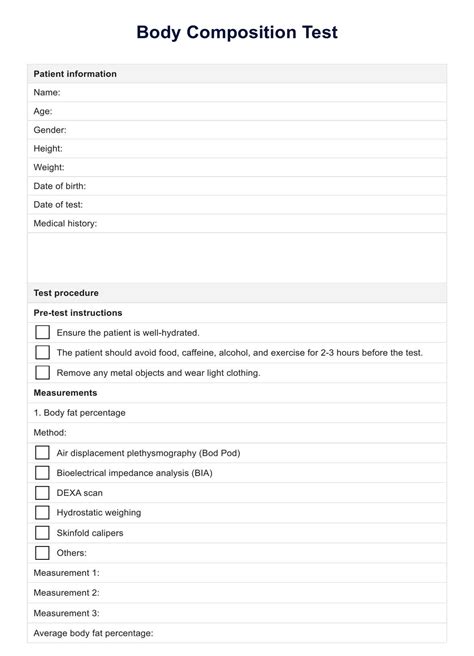 Medical Record Template & Example | Free PDF Download