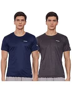 Charged Energy-004 Interlock Knit Hexagon Emboss Round Neck Sports T ...