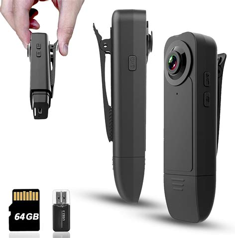 Amazon.com : Mini Body Camera 1080P HD Bodycam with Night Vision 64GB ...